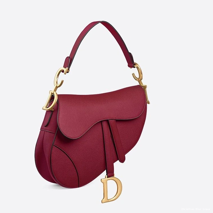 Cheap Red Saddle Grained Bag Dior Calfskin 0709 Luxury